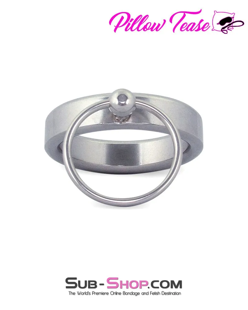 0418M      Lead Me Stainless Steel Cock Ring