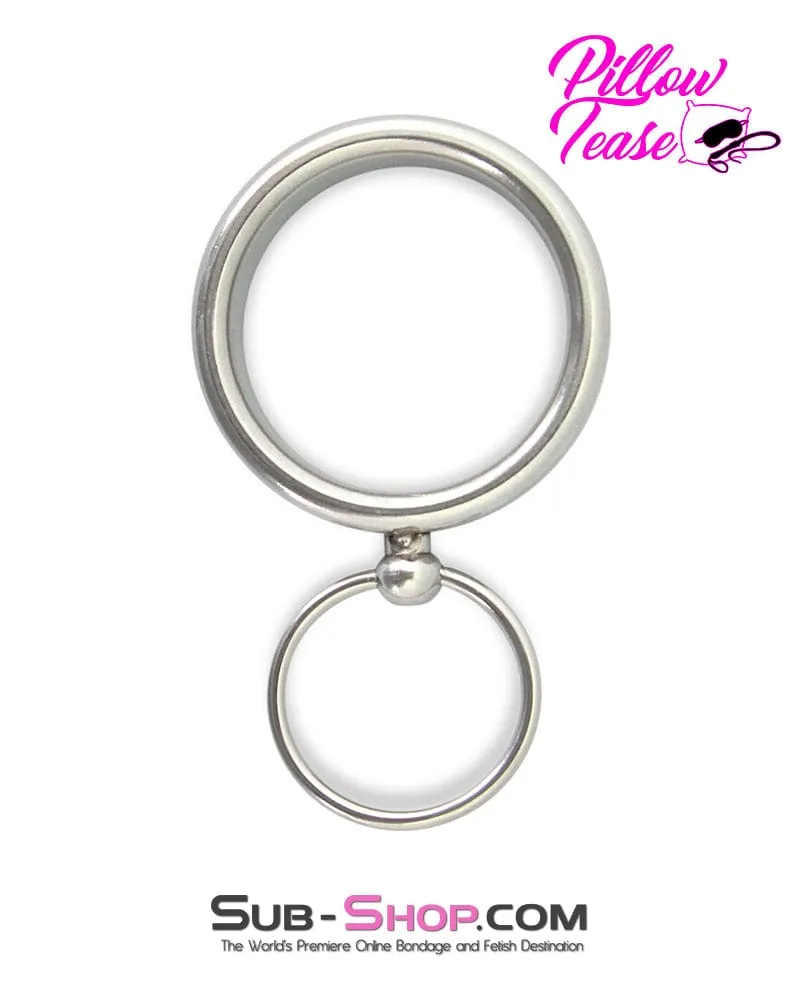 0418M      Lead Me Stainless Steel Cock Ring