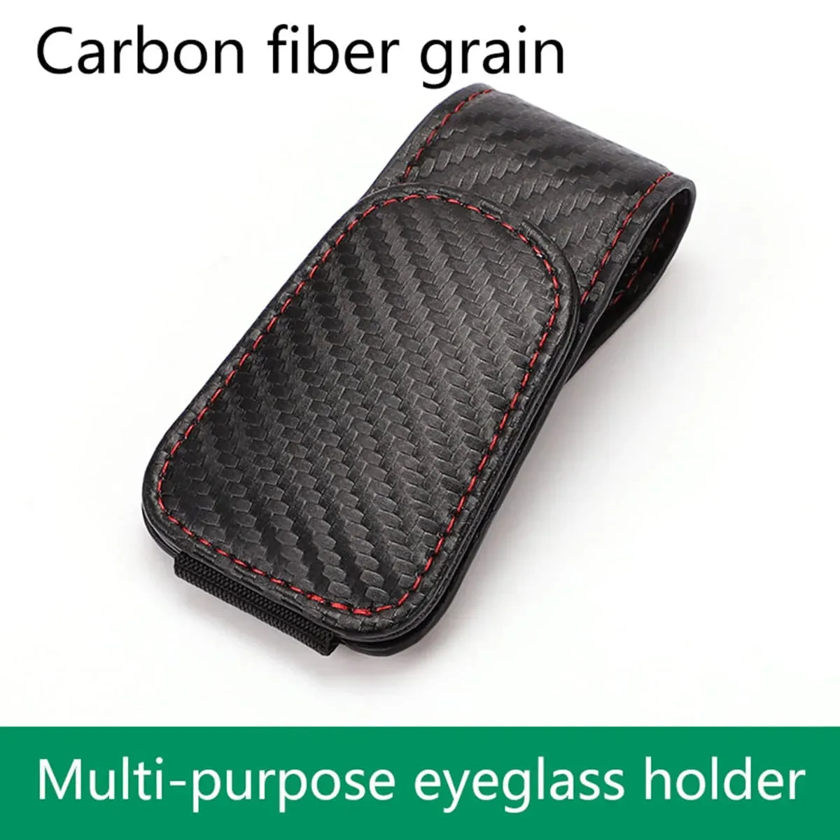 1 piece of sun visor glasses holder in multiple colors, first-layer calfskin glasses holder, suitable for storing sunglasses and