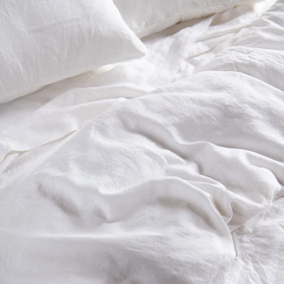 100% French Linen Duvet Cover BOKSER HOME Size: Twin Duvet Cover