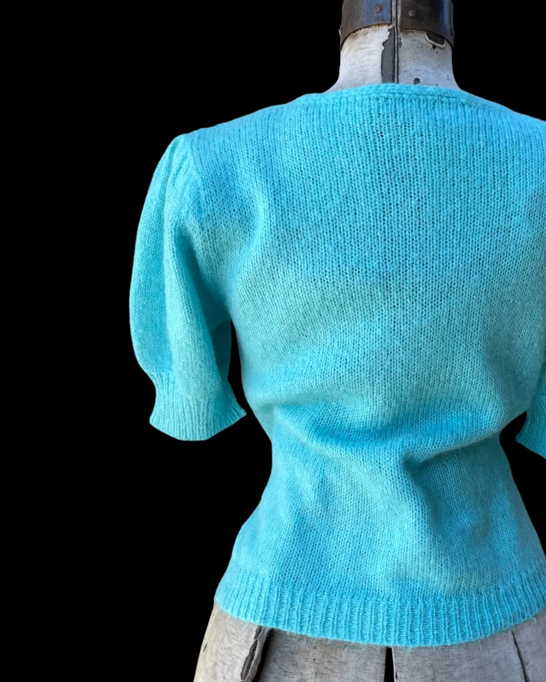 1930s Angora Fuzzy Knit Sweater