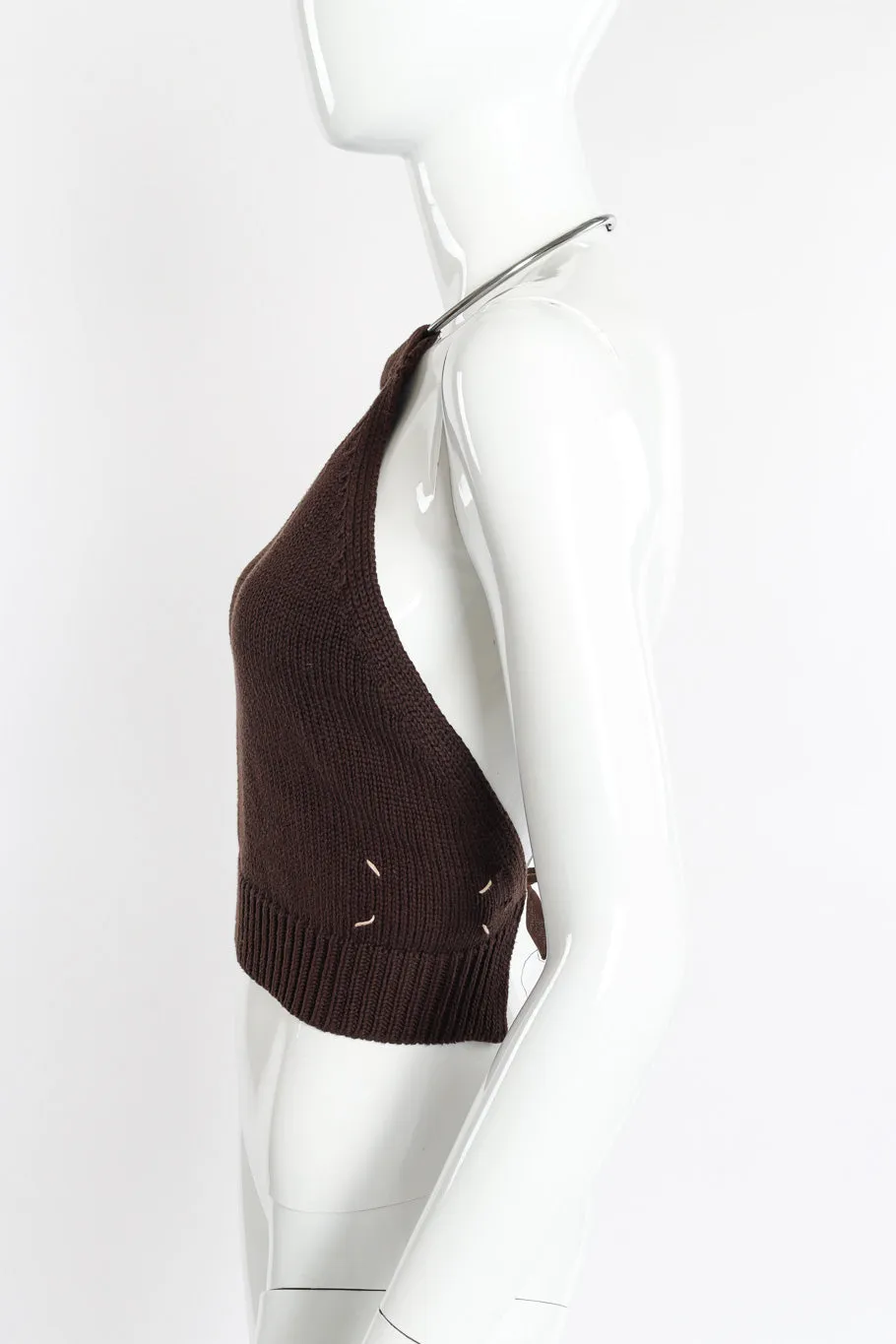 1996 S/S Knit Ring Collar Halter Top