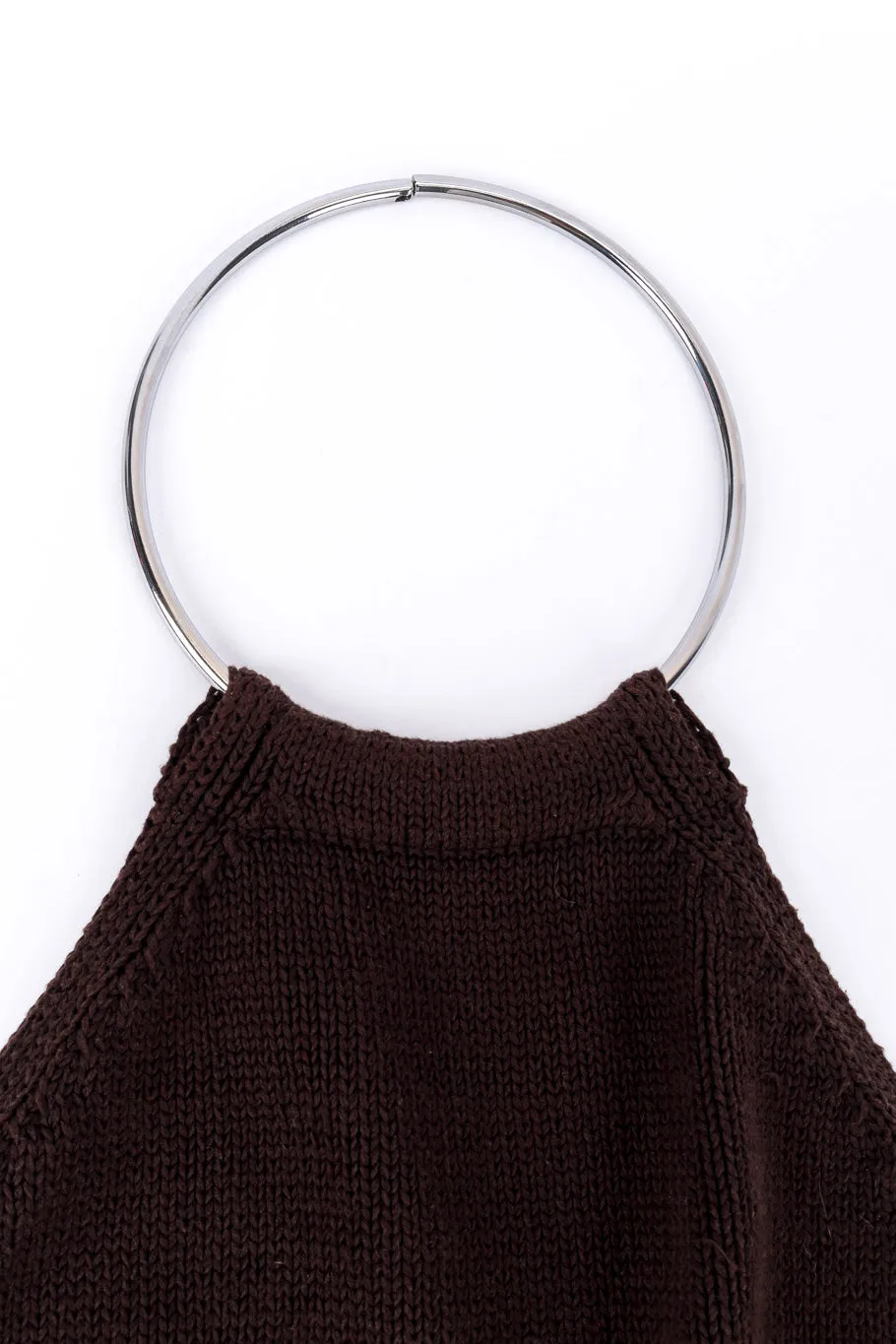 1996 S/S Knit Ring Collar Halter Top