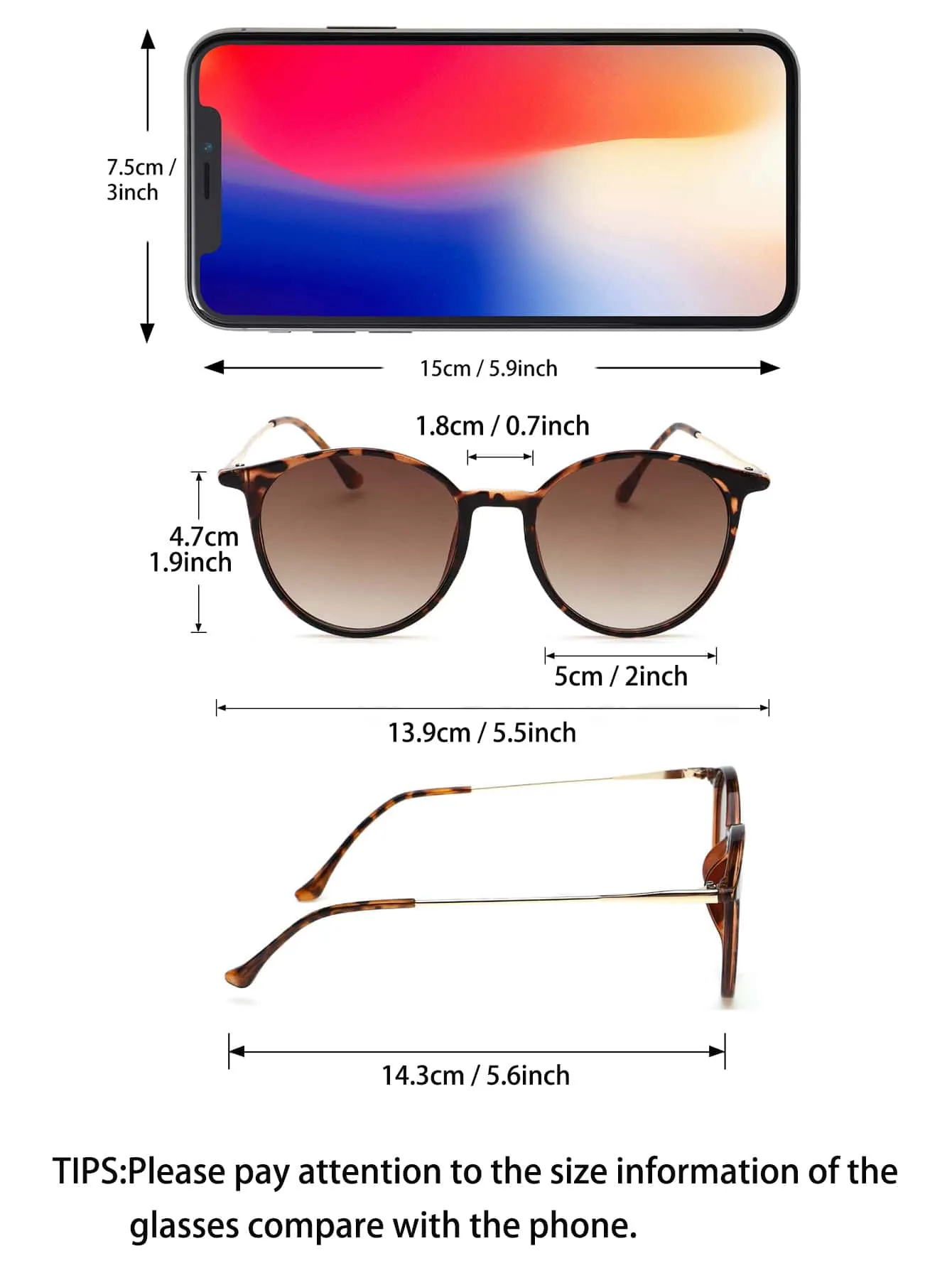 1pc Leopard Tinted Lens Vintage Sunglasses
