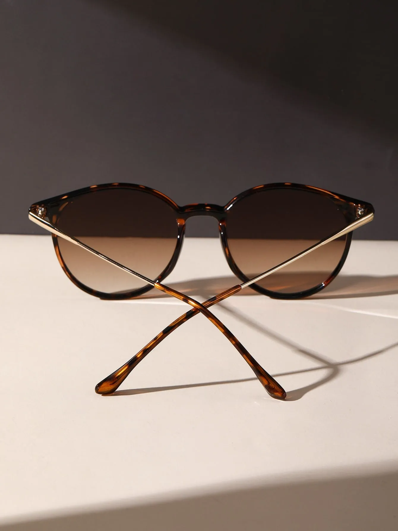 1pc Leopard Tinted Lens Vintage Sunglasses
