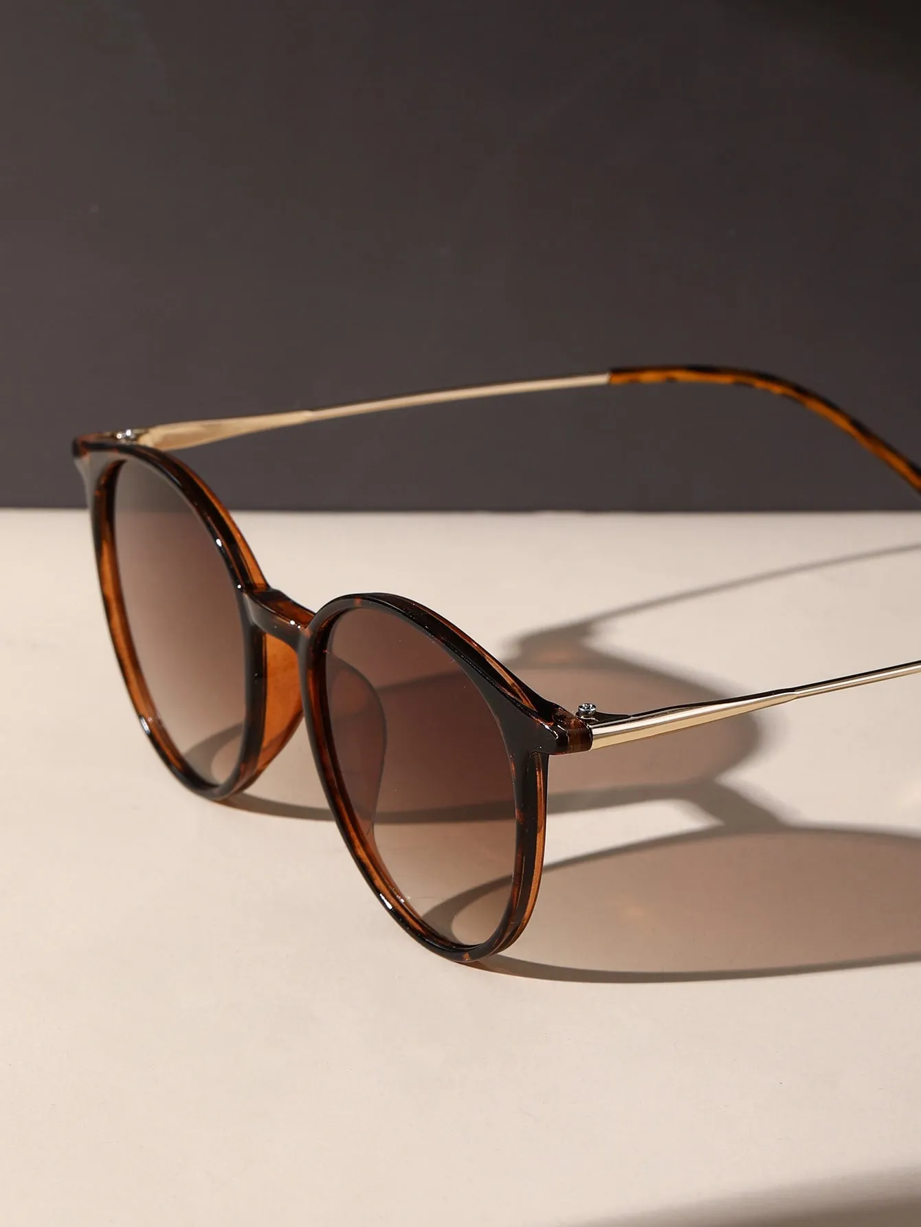 1pc Leopard Tinted Lens Vintage Sunglasses