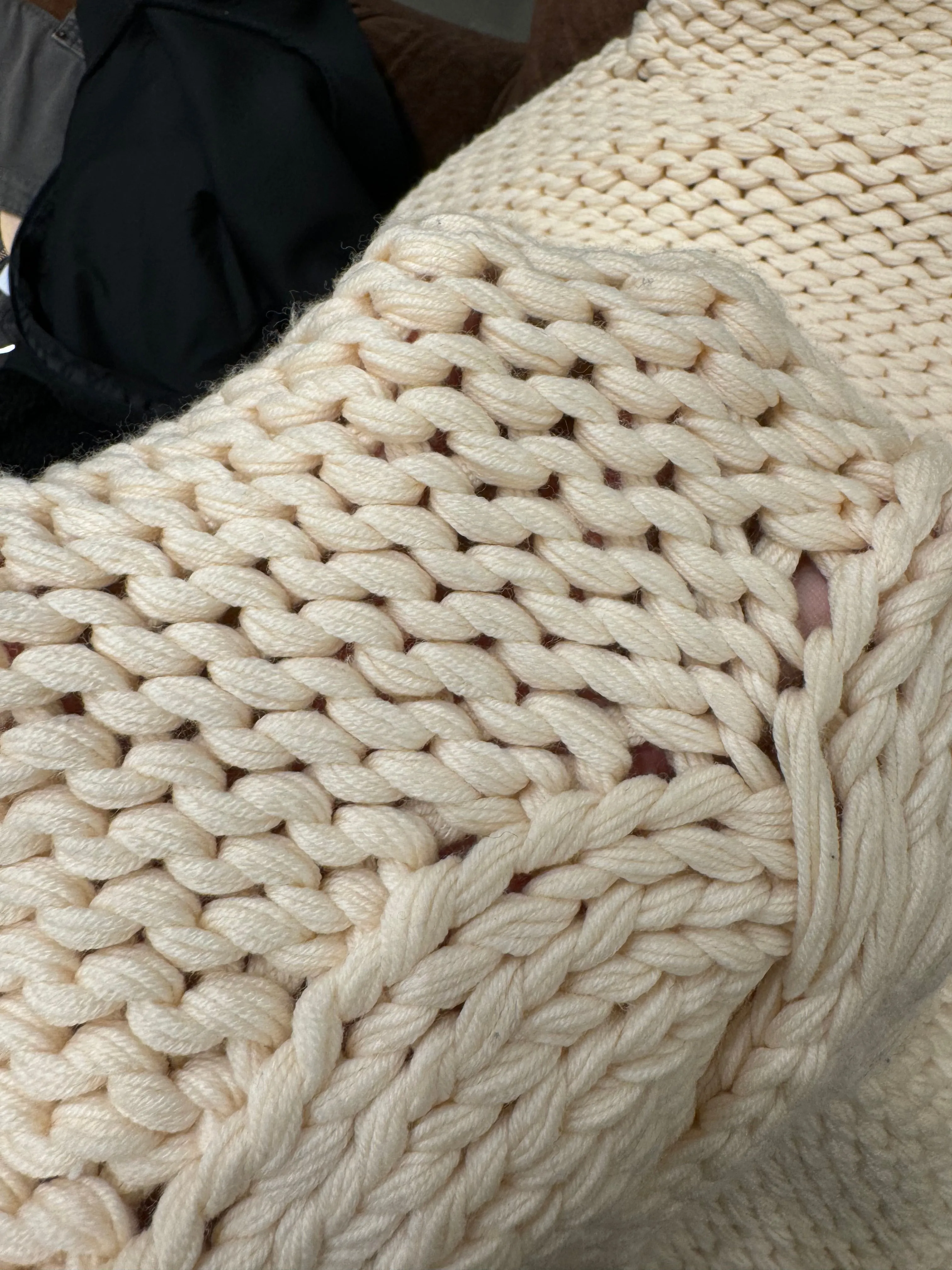 2000s Alexander McQueen hand made thick asymmetrical knit