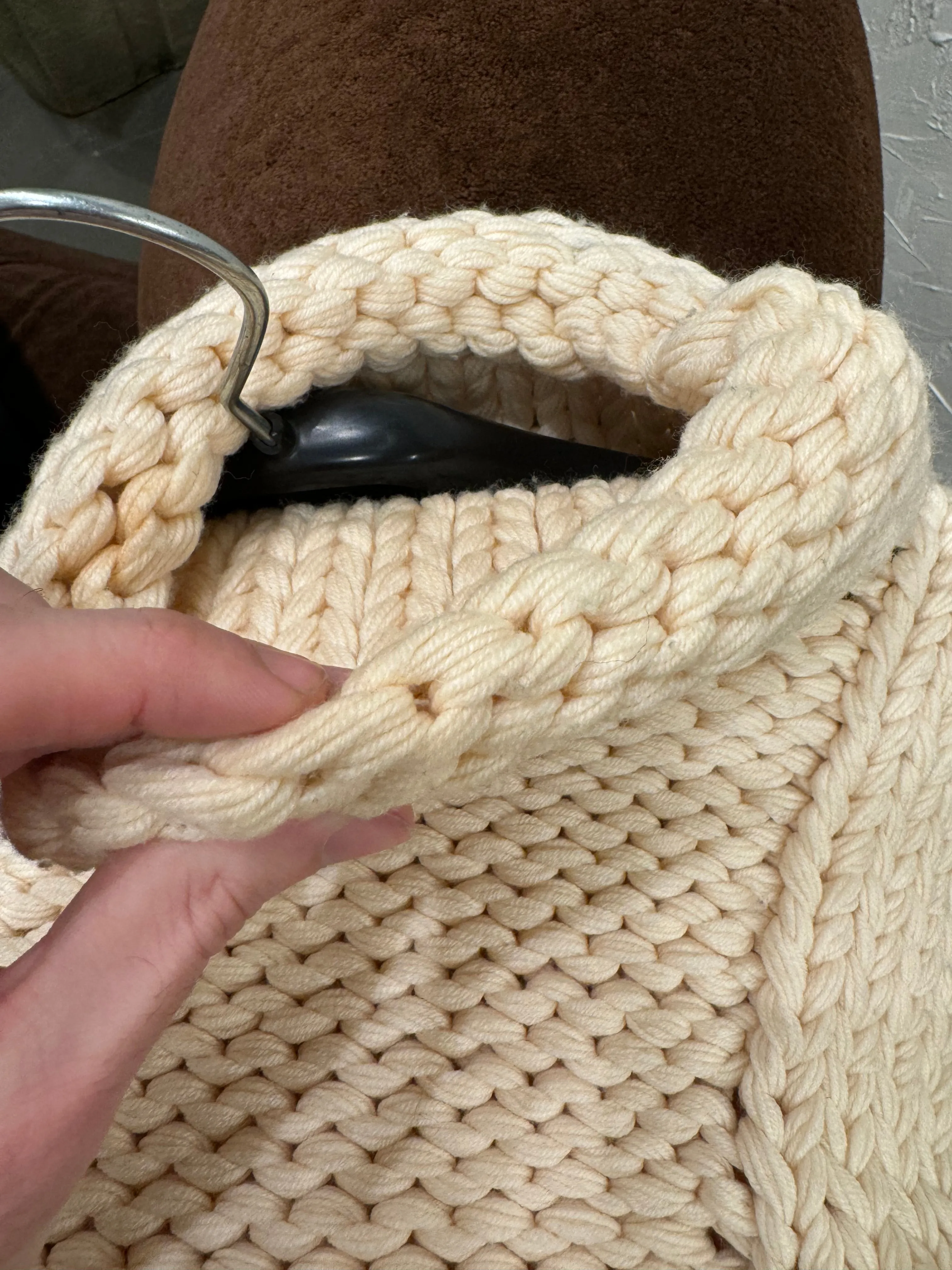 2000s Alexander McQueen hand made thick asymmetrical knit