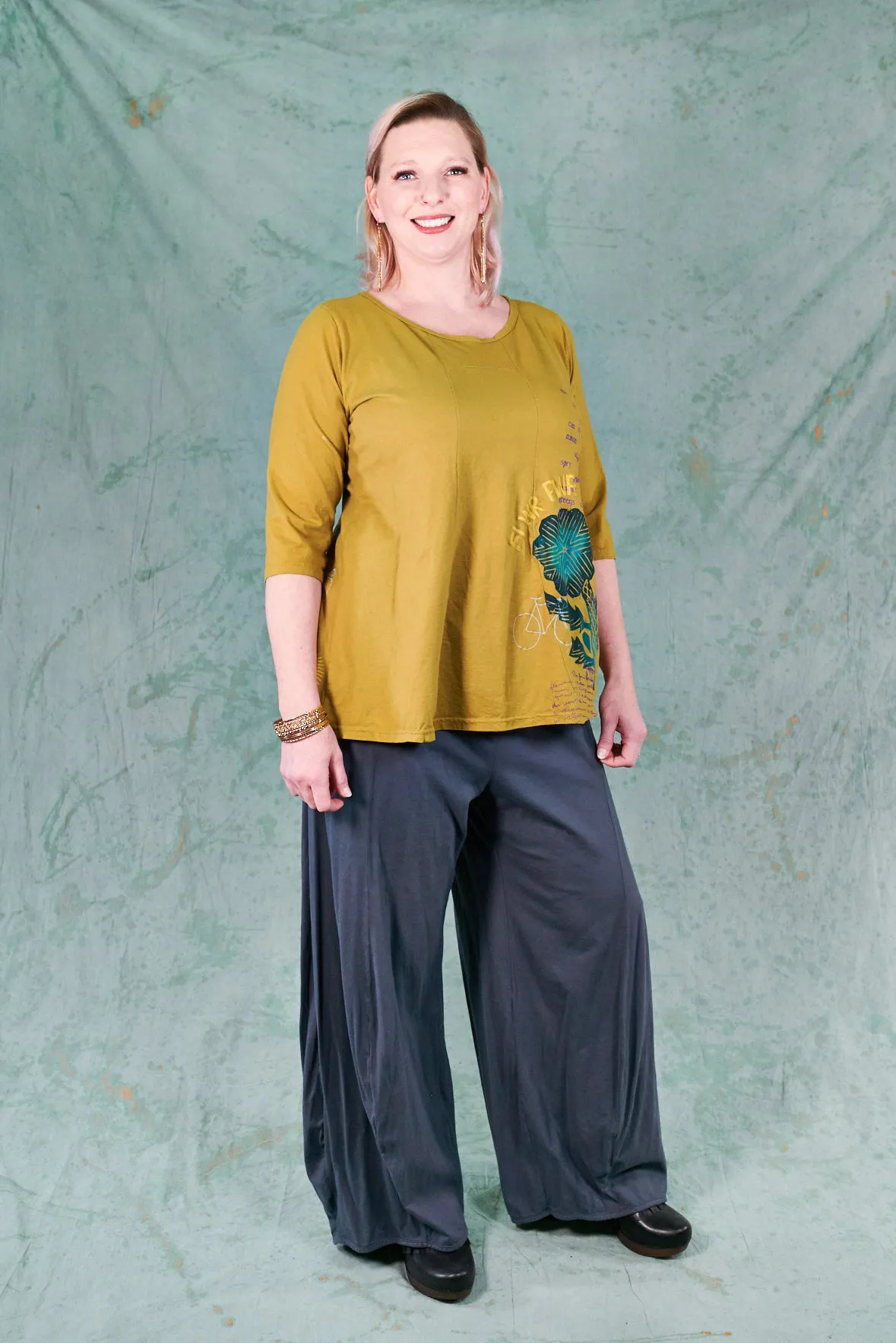 3142 Organic Billow Lounge Pant-Shadow-U