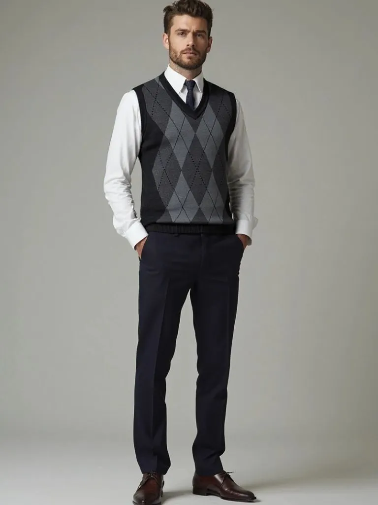 Academic Essential Knit Vest - Cross & Crown