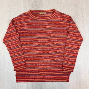 Aliza Womens Striped Knitted Pullover Sweater Jumper Size 16