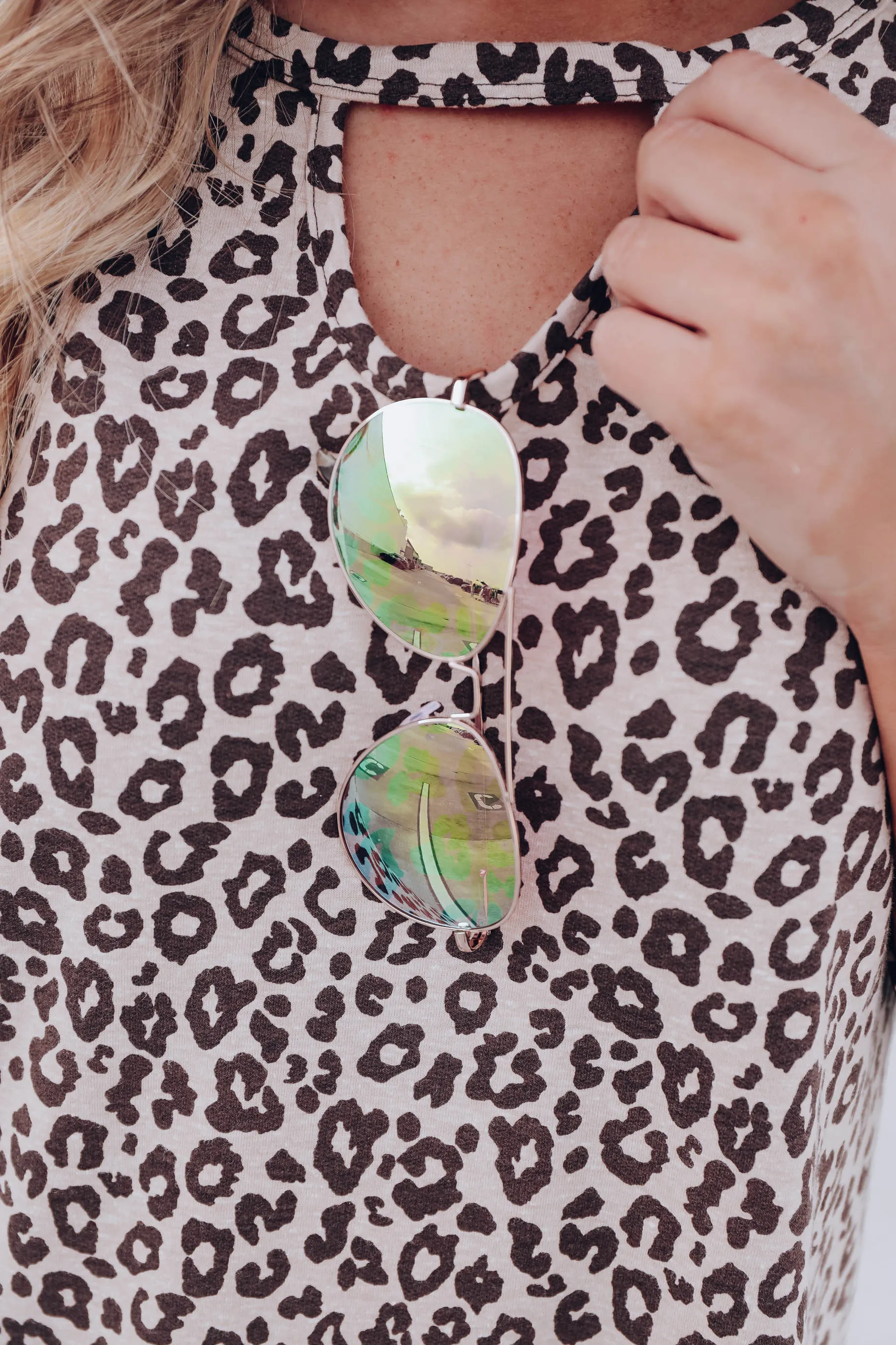 All About Aviator Sunglasses - Blue x Green