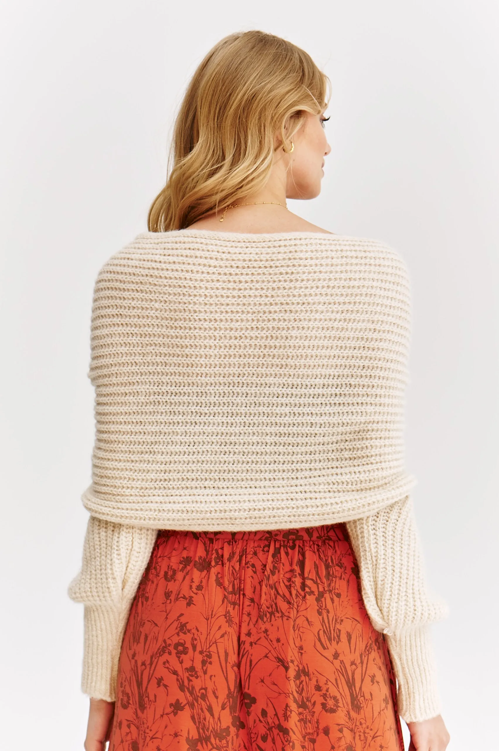 Almond Milk multiway sweater jacket