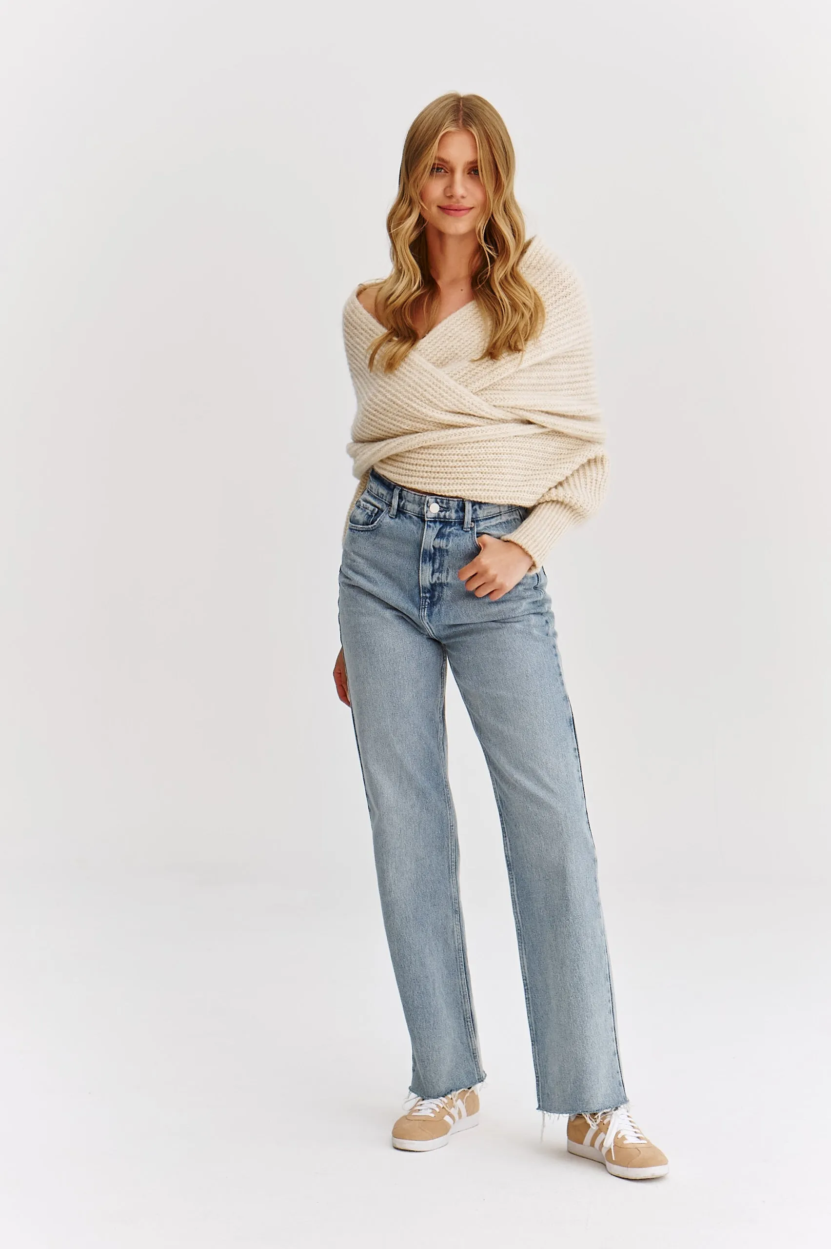Almond Milk multiway sweater jacket