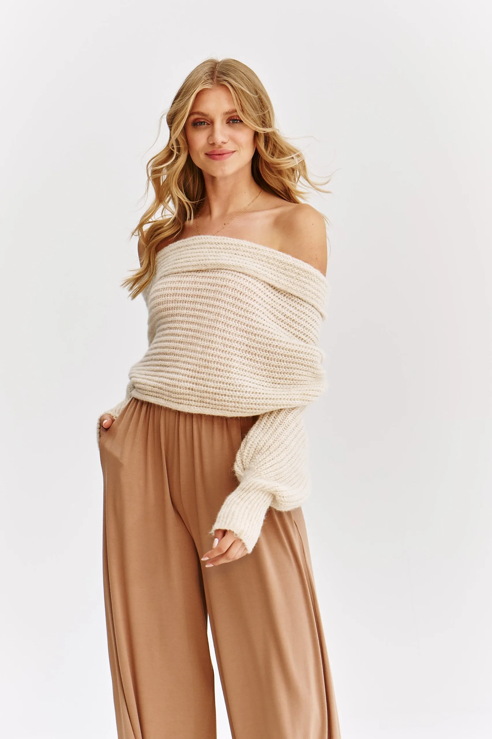 Almond Milk multiway sweater jacket