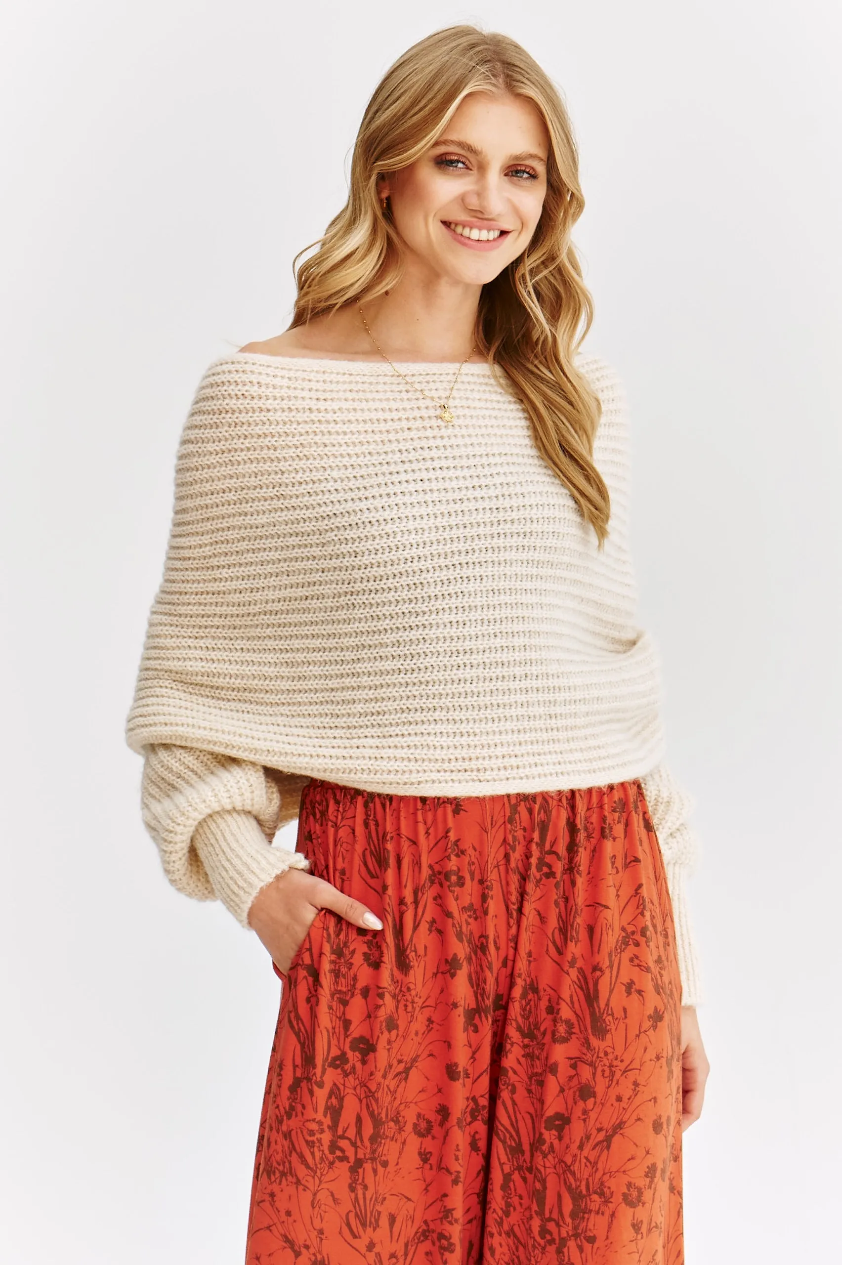 Almond Milk multiway sweater jacket