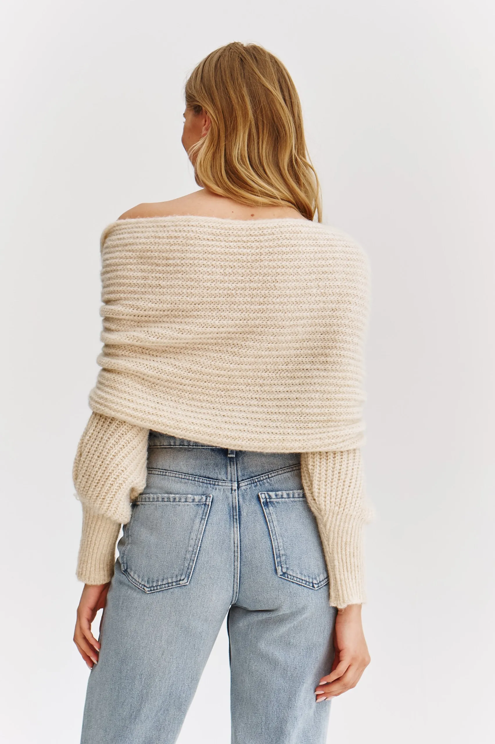 Almond Milk multiway sweater jacket