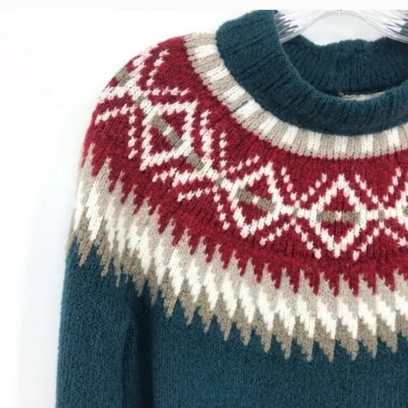 AMERICAN EAGLE | Women's Fair Isle Knit Sweater, Size XS