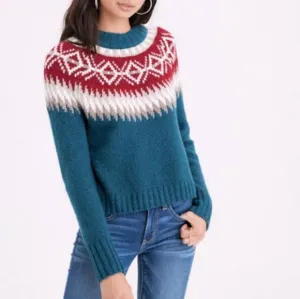 AMERICAN EAGLE | Women's Fair Isle Knit Sweater, Size XS