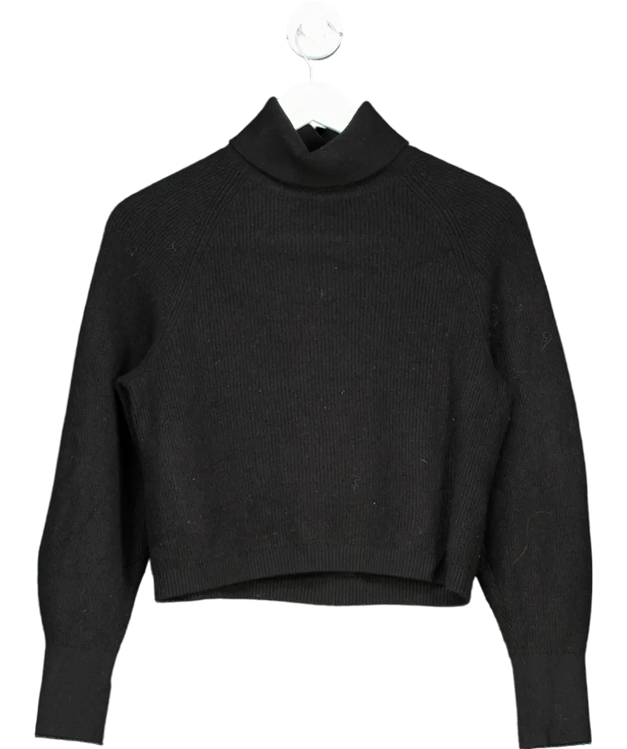 & Other Stories Black 100% Cashmere Turtleneck Sweater UK XS