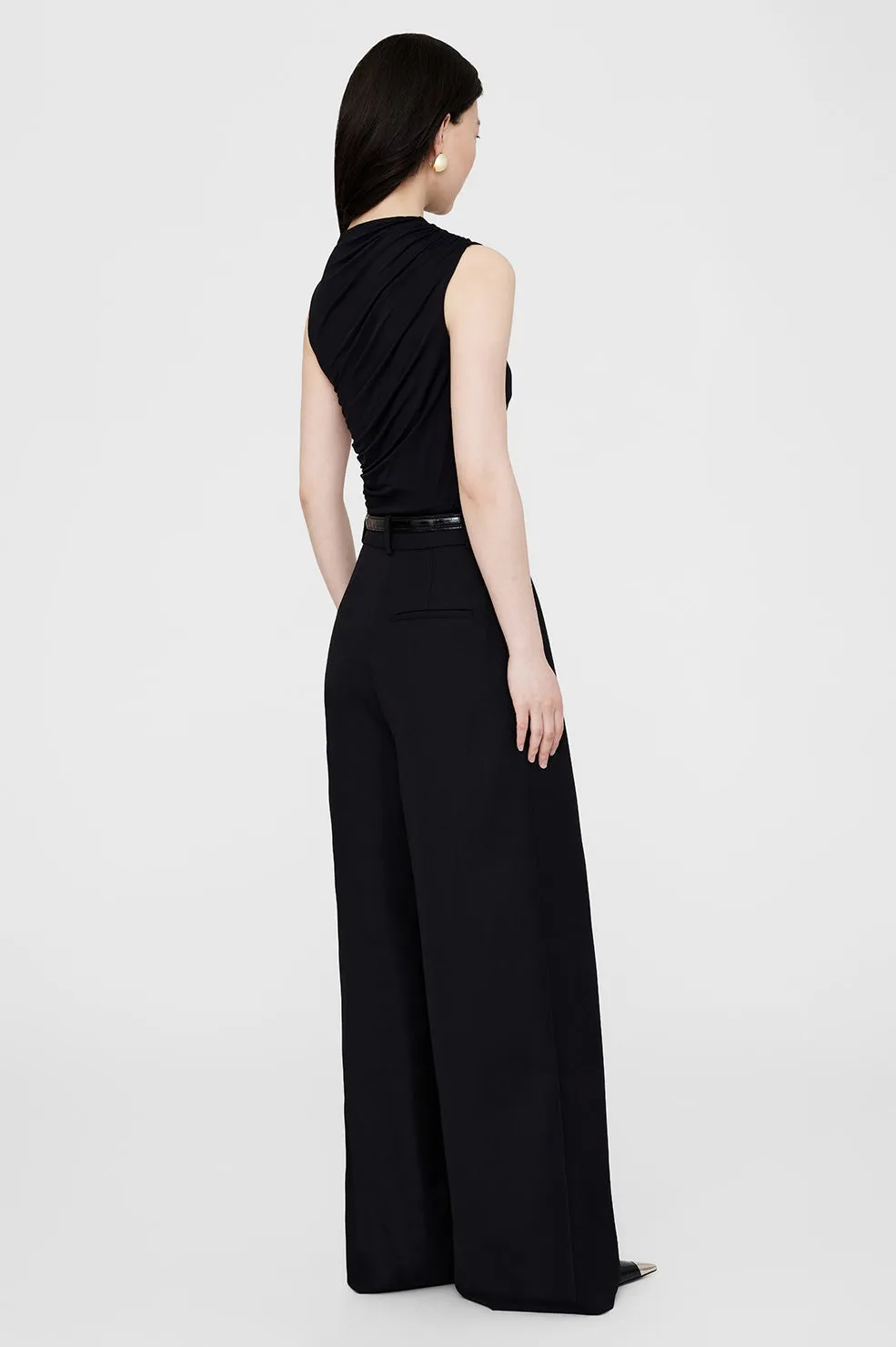 Anine Bing Lucia Top in Black