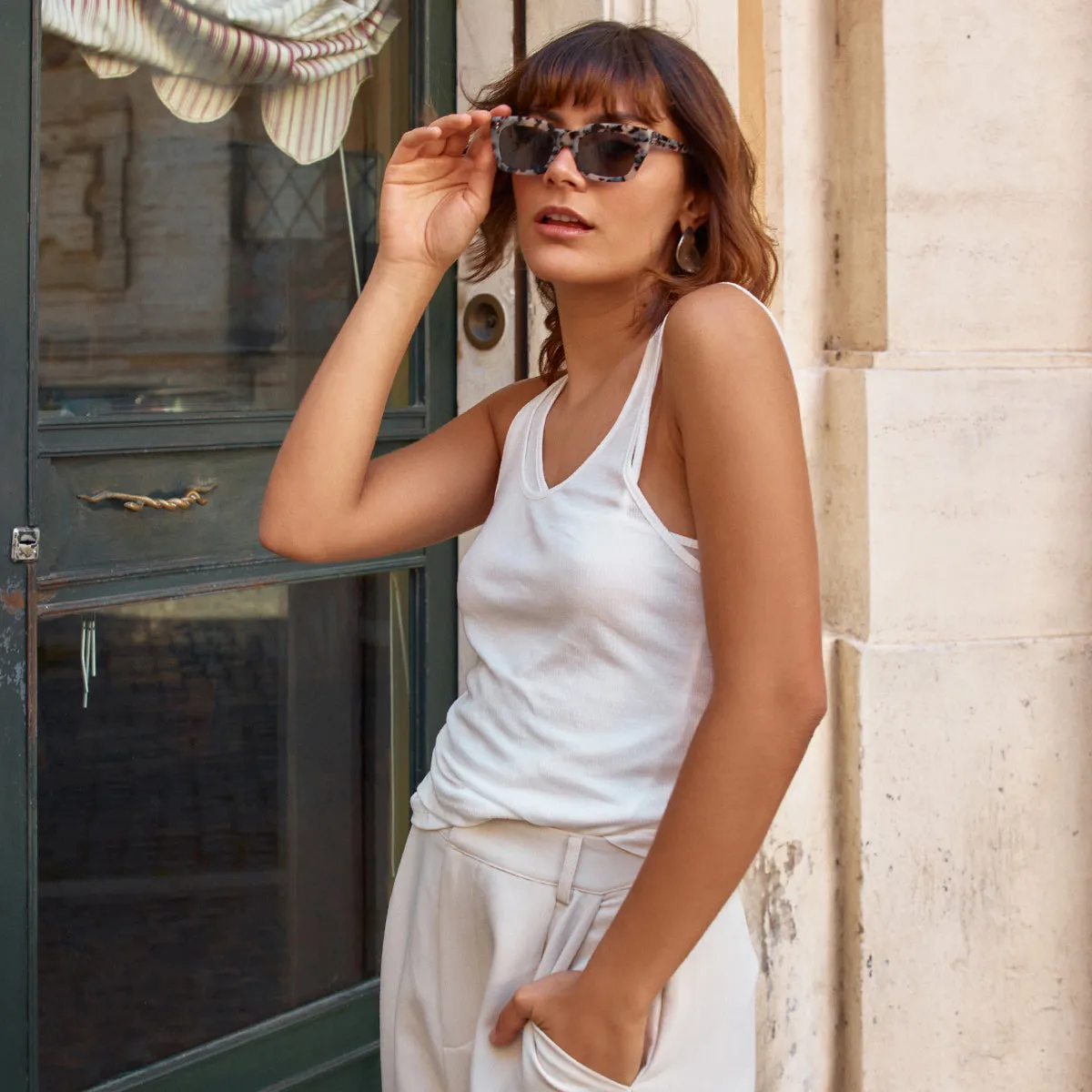 Antagonist Sunglasses - White Tort