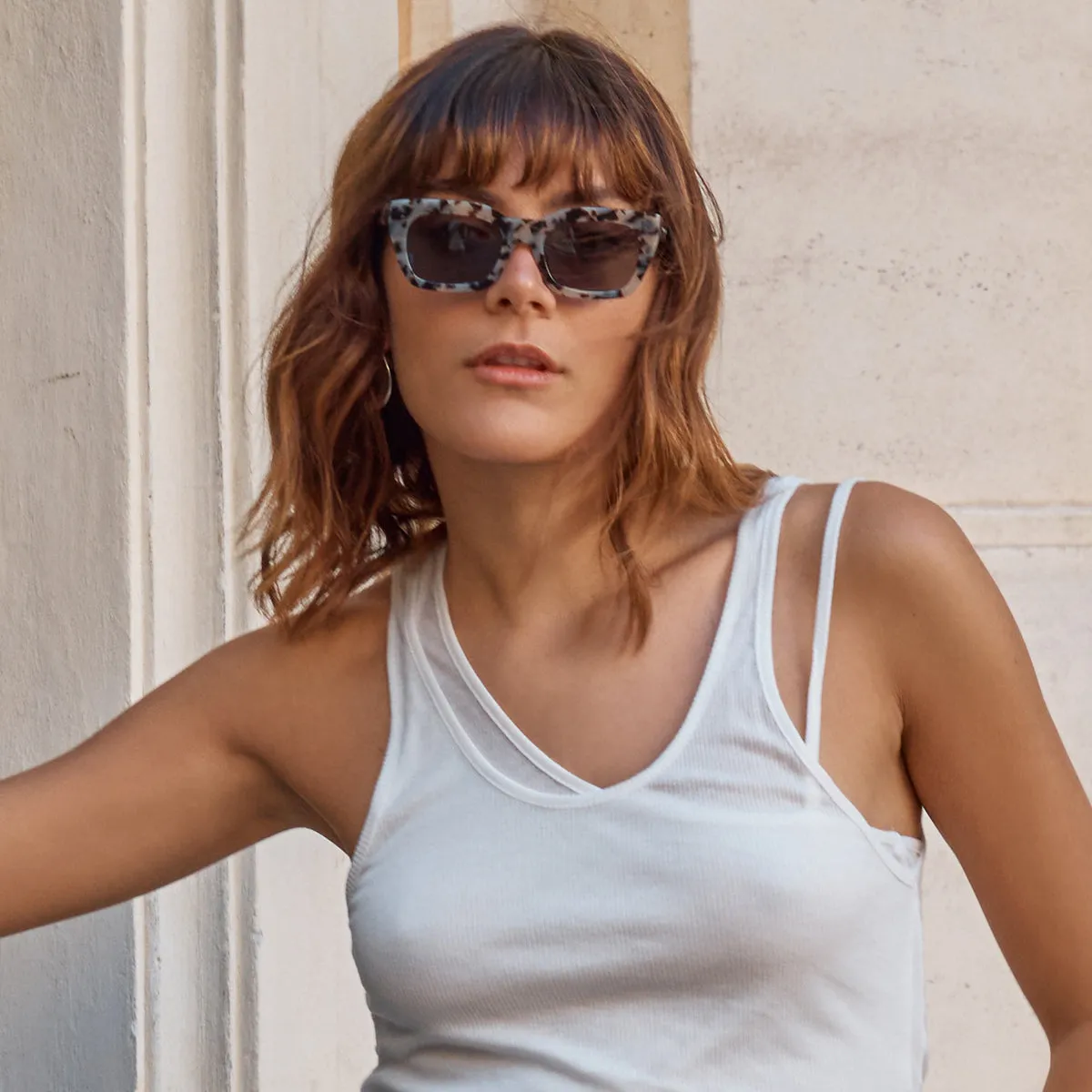 Antagonist Sunglasses - White Tort