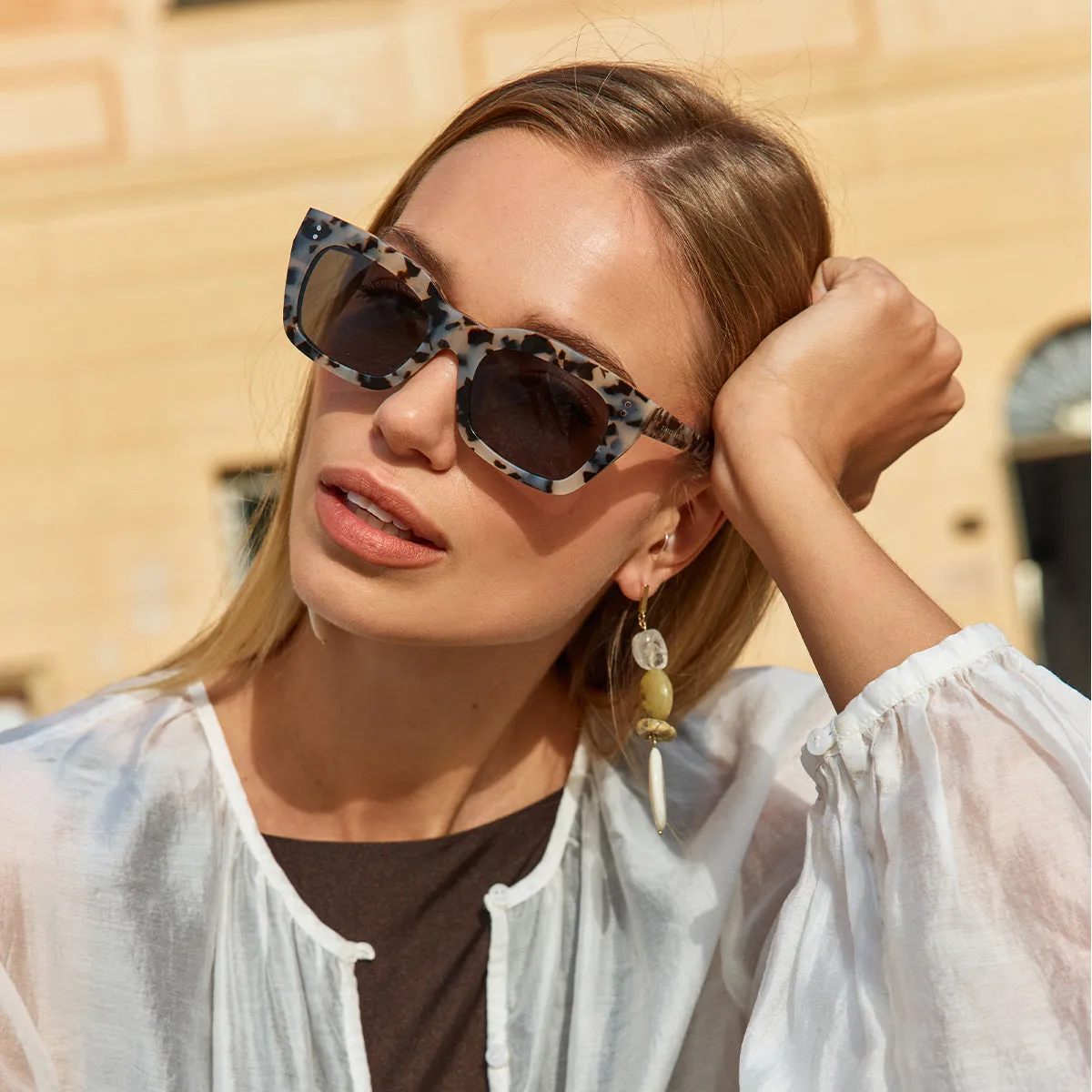 Antagonist Sunglasses - White Tort