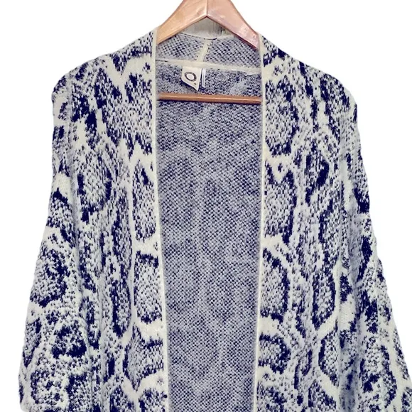 Anthropologie Akemi and Kin Sigrid Python Print Duster  Cardigan Sweater