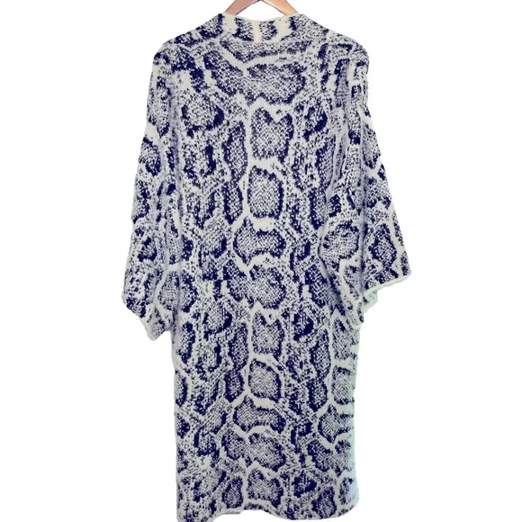 Anthropologie Akemi and Kin Sigrid Python Print Duster  Cardigan Sweater