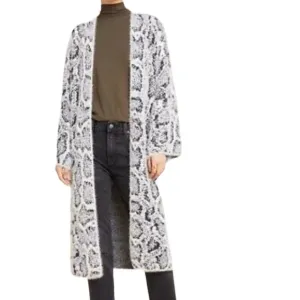 Anthropologie Akemi and Kin Sigrid Python Print Duster  Cardigan Sweater