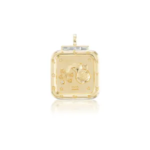 Aquarius Zodiac Pendant