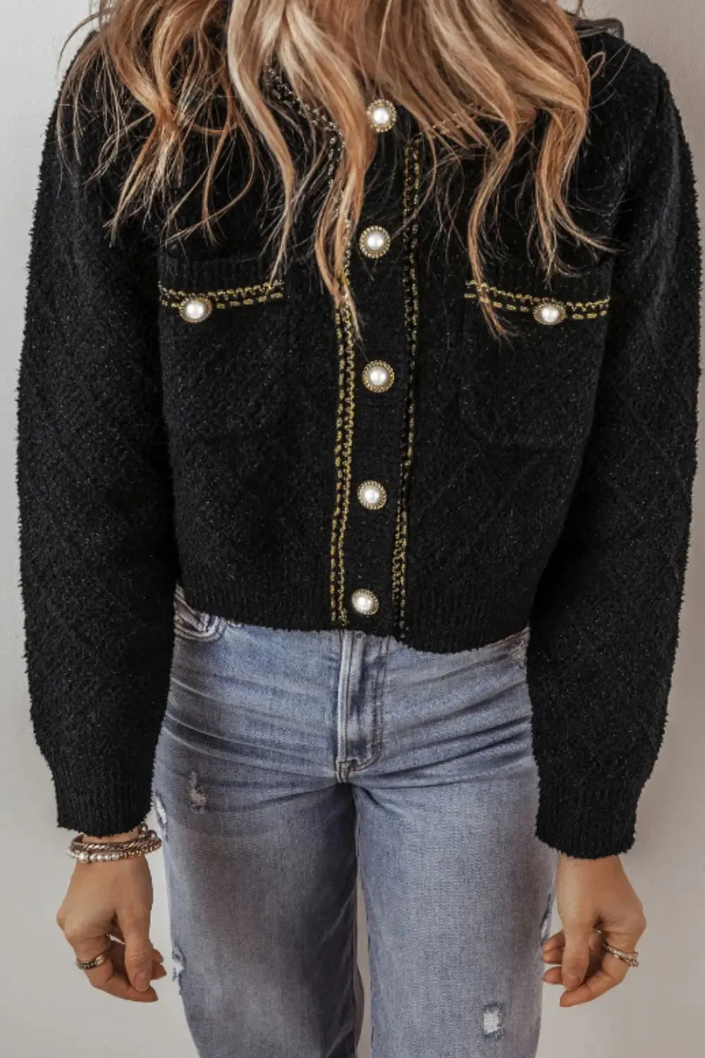 'Arabelle' Tweed Knit Sweater