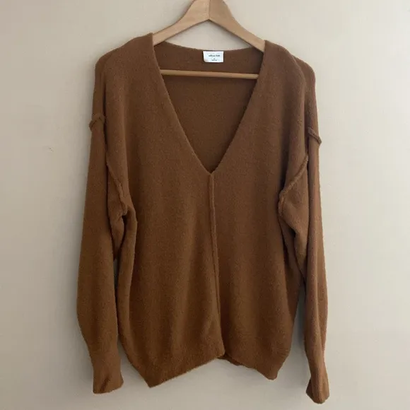 Aritzia Wilfred Free- Hush Knit V-Neck Sweater