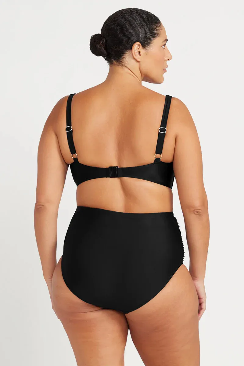 Artesands Hues Botticelli High Waist Swim Pant - Black
