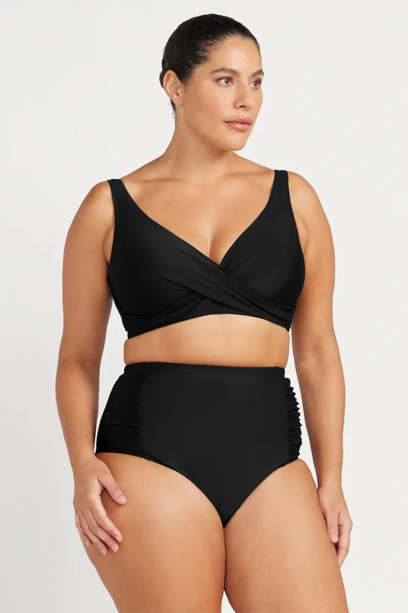 Artesands Hues Botticelli High Waist Swim Pant - Black