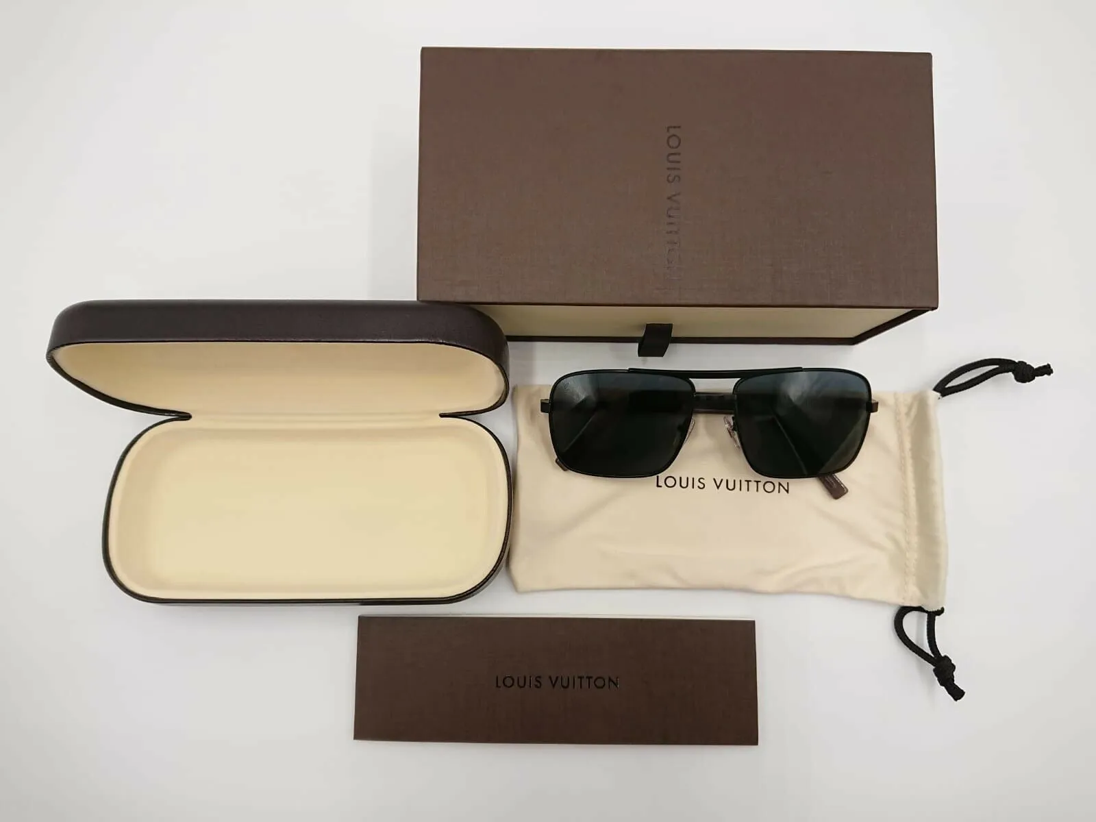 Attitude Black U Damier Sunglasses