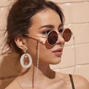 Attractive Glasses Chain for Women Metal Sunglasses Cords Casual Pearl Beaded Eyeglass Chain For  Women