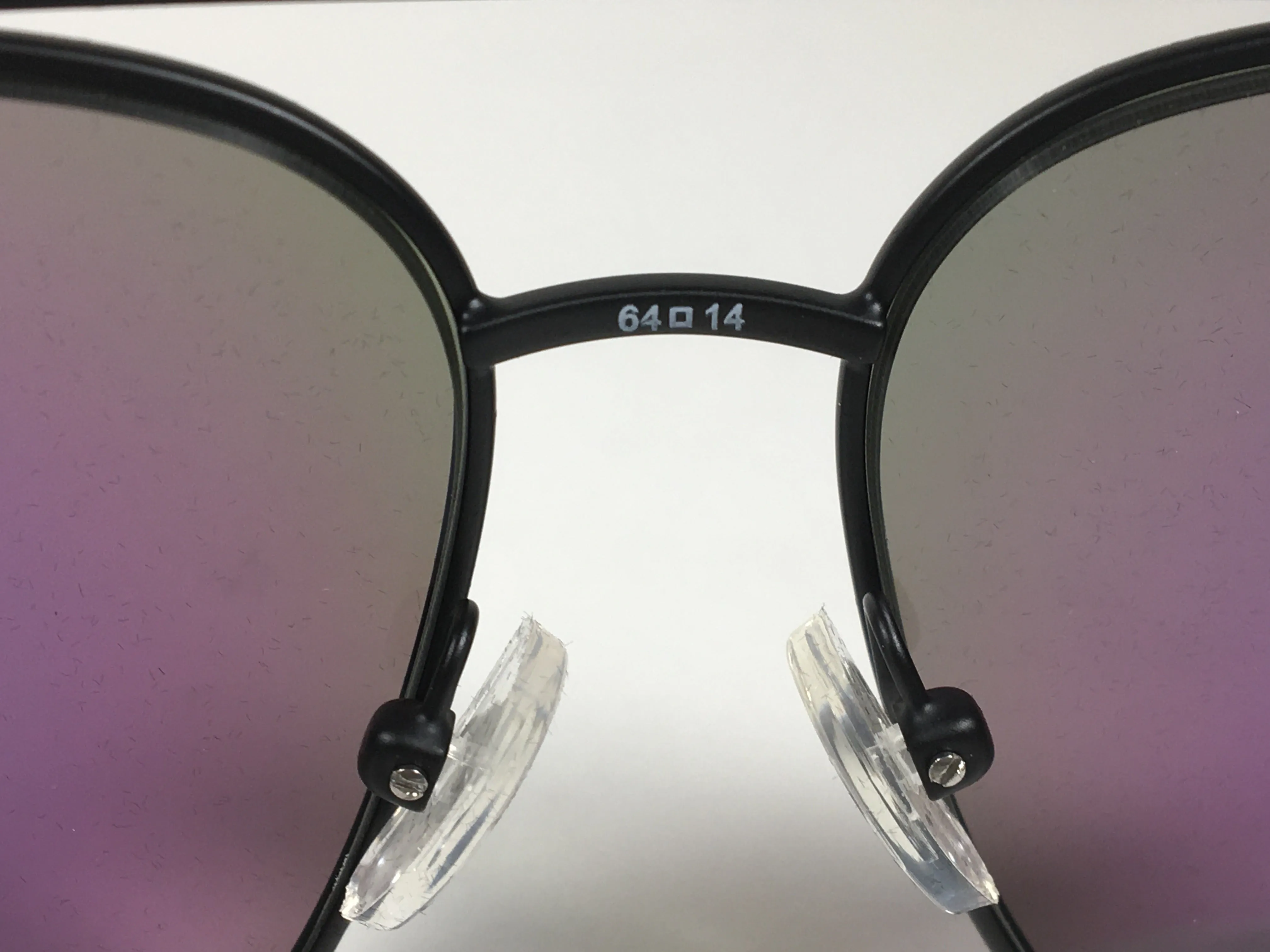 Authentic Armani Exchange Aviator Sunglasses Black Green With Green Flash Lens AX2026S 60633R