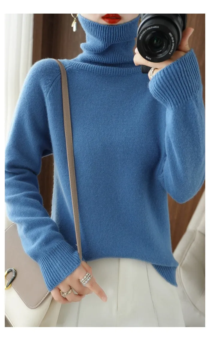 Avencea Cozy Cashmere Knit Sweater in Cashmere