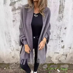 Avery™ - Elegant Long-Sleeved Wrap Sweater