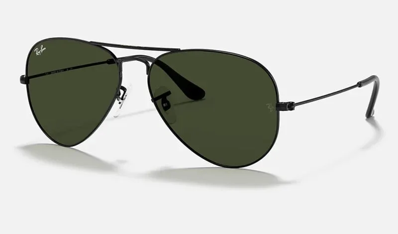 Aviator Classic | Black with Green | Ray Ban