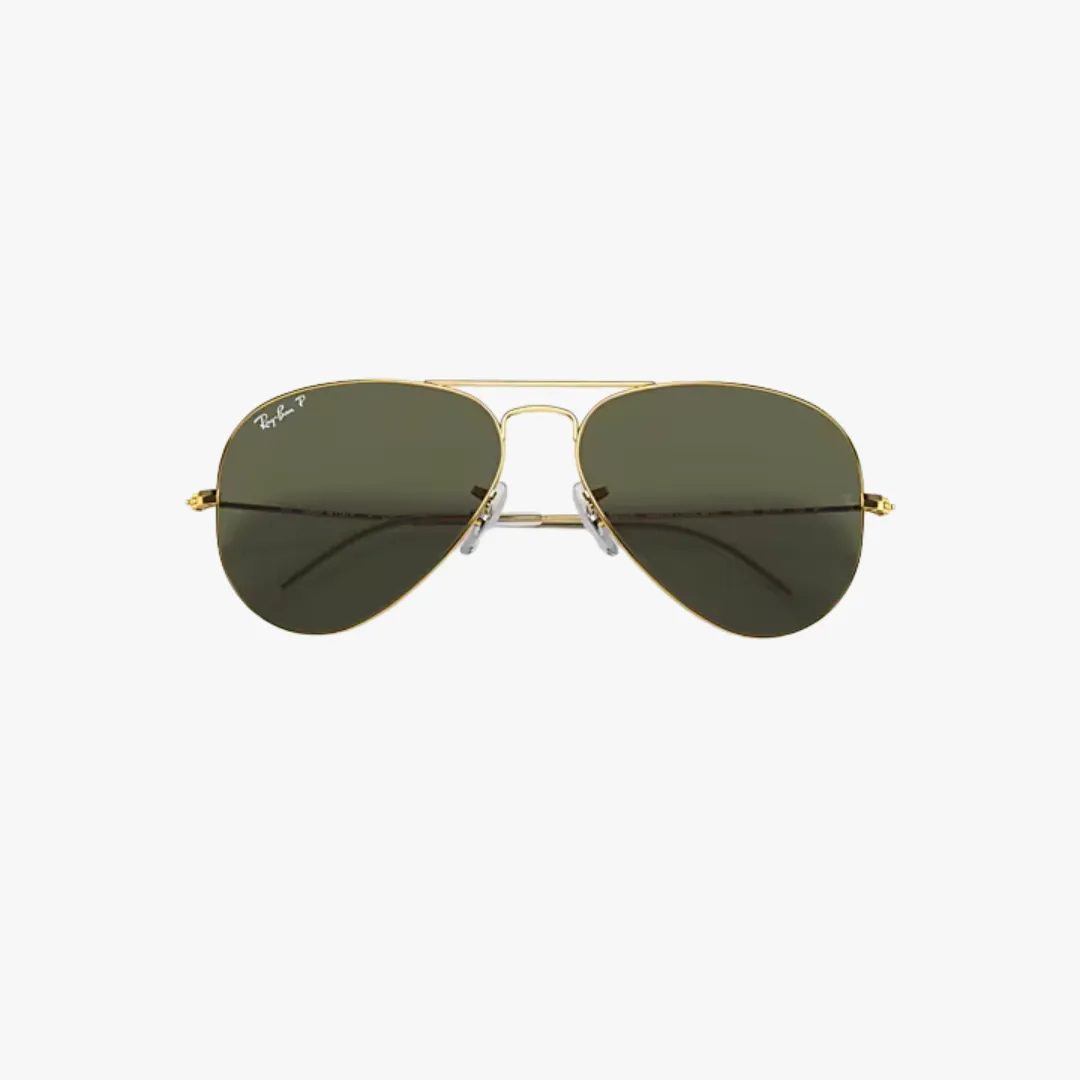 Aviator Large Metal Arista W/Green Polarized