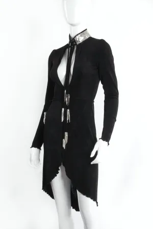 Backless Choker Plunge Wrap Dress II