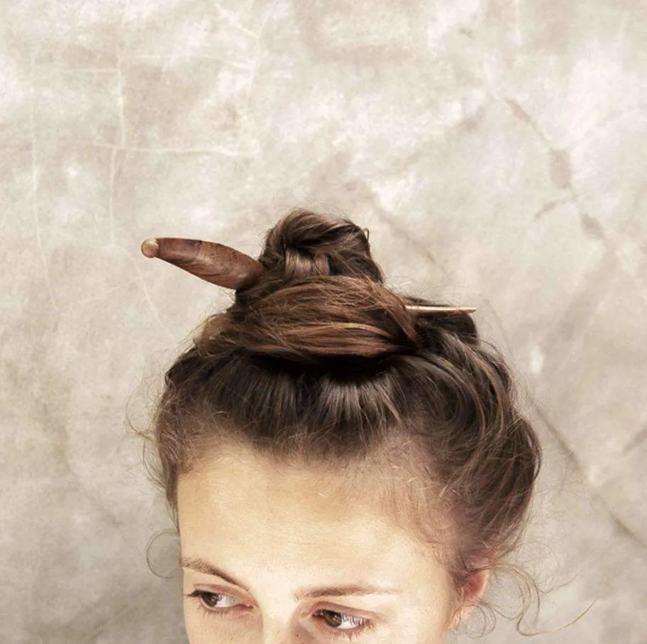 Banana Leaf Hair Stick from S A Y A Designs