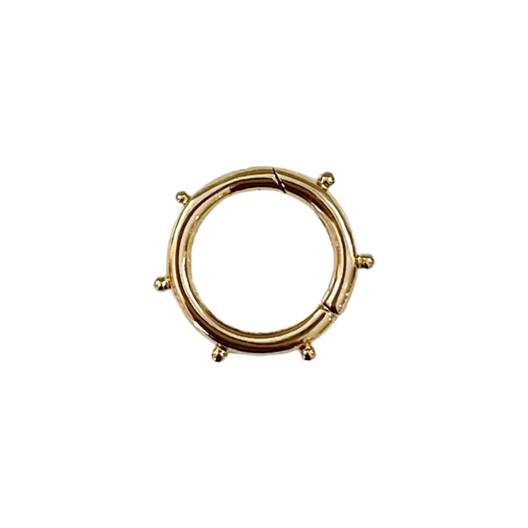 Beaded Gold Carabiner