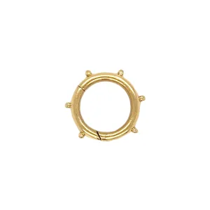Beaded Gold Carabiner