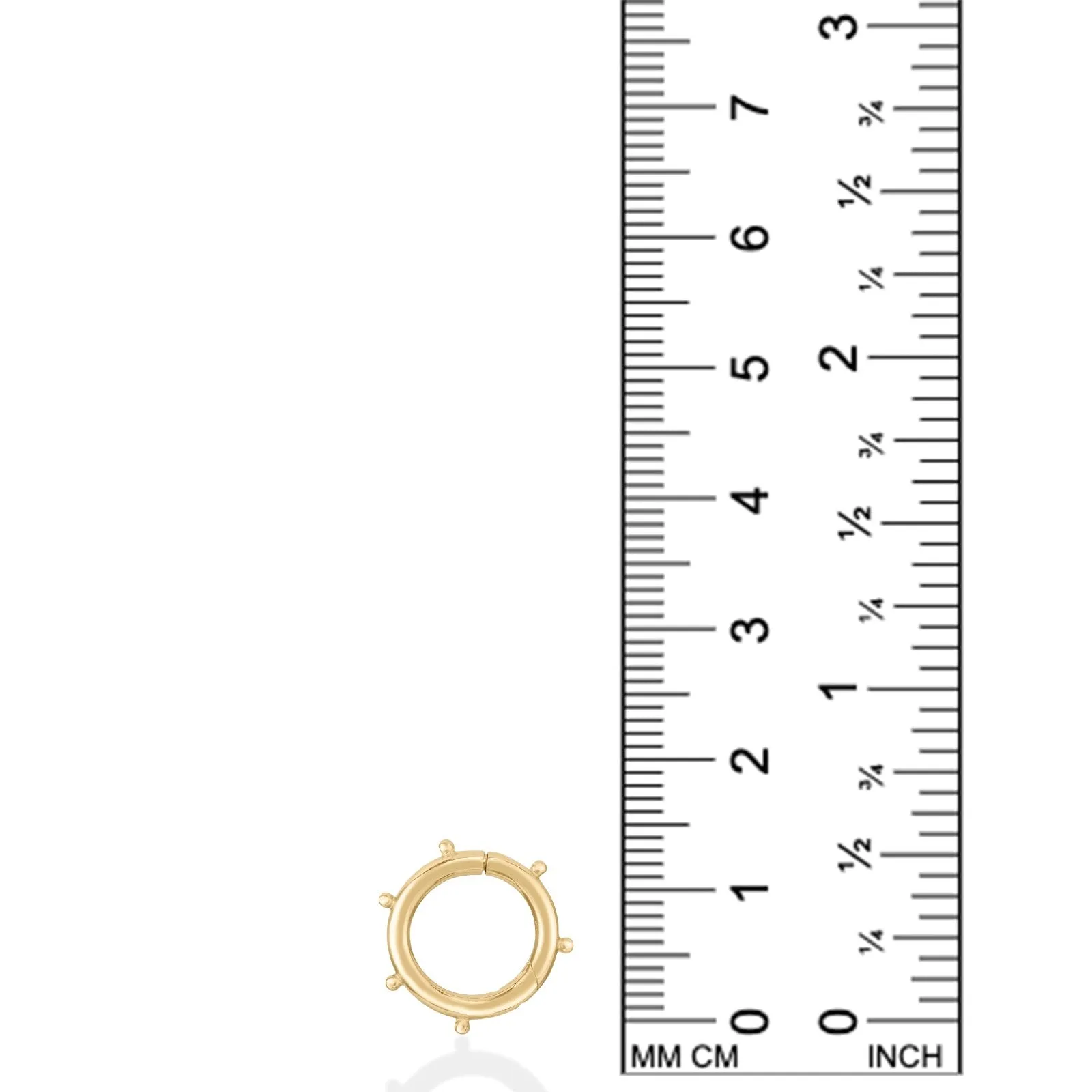 Beaded Round Charm Lock