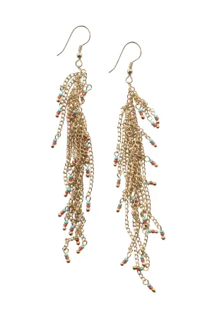 Beaded Tassel Earrings