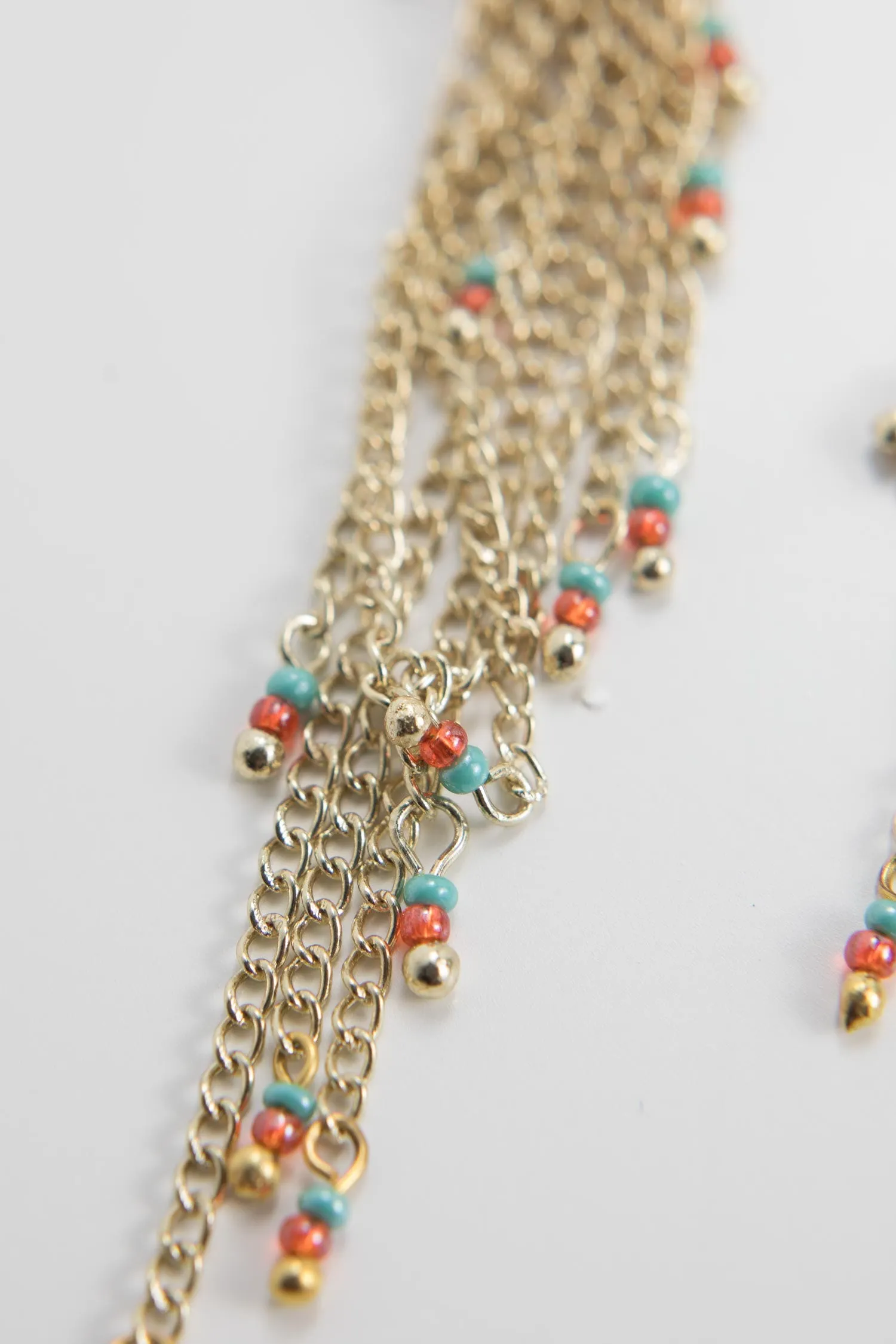 Beaded Tassel Earrings